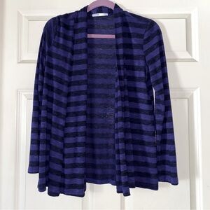 Small purple and black lightweight cardigan
